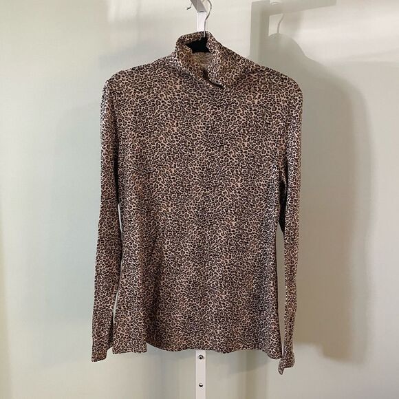 April Cheetah Print Turtleneck - Picture 1 of 4